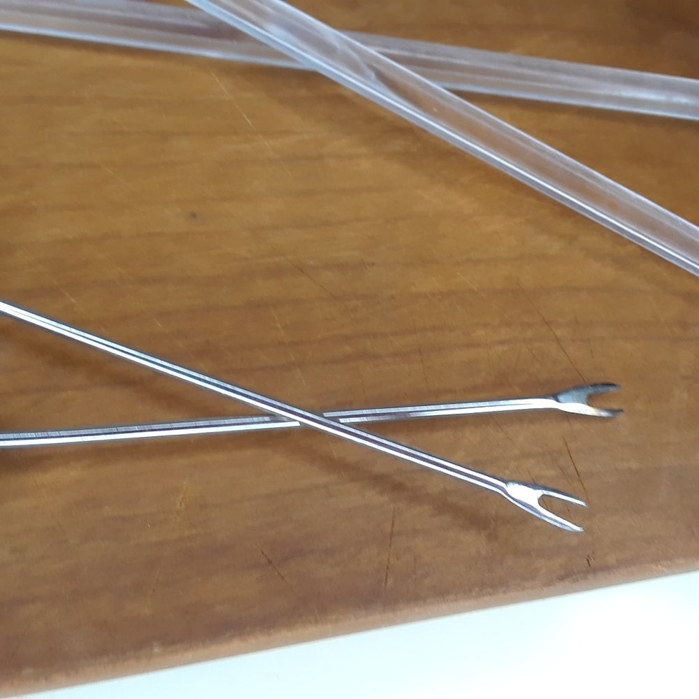 Moth Butterfly Swizzle Sticks Silver Cocktail Stirrer - Picture 8 of 9